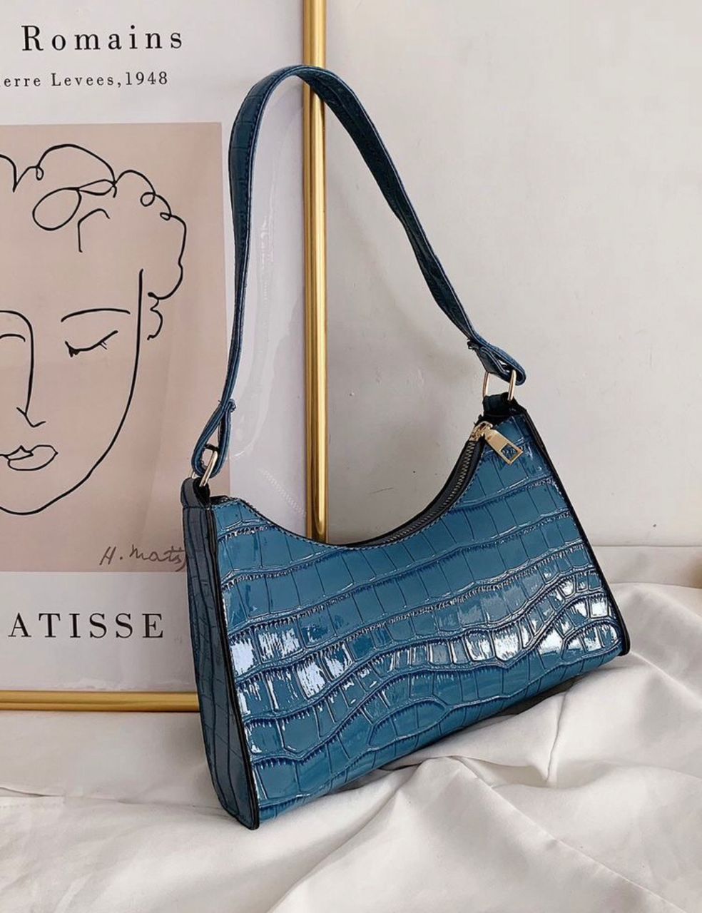 Crocs leather shoulder bag